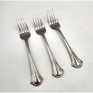 Reed & Barton Estoril Salad Forks Lot of 3 6 3/4" Glossy Stainless Flatware